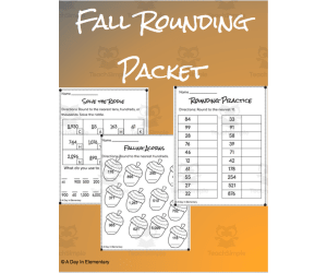 Fall Rounding Packet Freebie