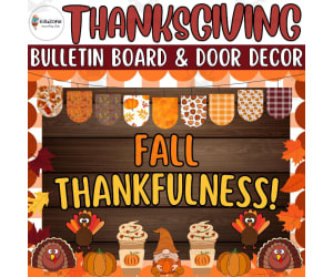 Fall Thankfulness! Bulletin Board and Door Decor Crafts: Autumn Ideas