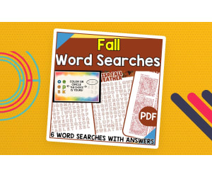 Fall Word Searches (PDF)