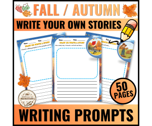 Fall Writing Prompts Write Your Own Stories for Kindergarten : 3rd