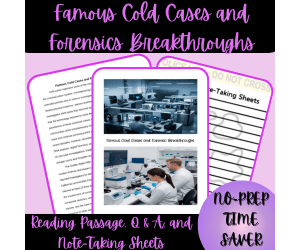 Famous Cold Cases and Forensics Breakthroughs Reading Passage