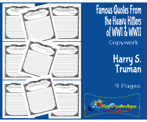 Famous Quotes From the Heavy Hitters of WWI & WWII: Harry S. Truman