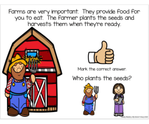 Farm Adapted Book Activity Slide Deck for Special Ed