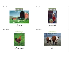 Farm Flash Cards