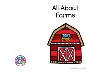 Farms Adapted Book, Printable, Color and BW, Special Ed