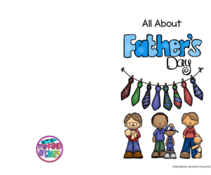 Father's Day Adapted Book, Printable, Color and BW, Special Ed