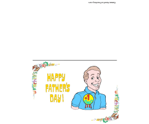 Father's Day Award Card