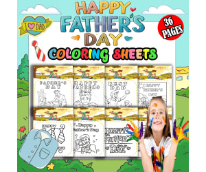Father's Day Coloring Pages activities