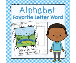 Favorite Letter Word | Letter of the Week Activity Book