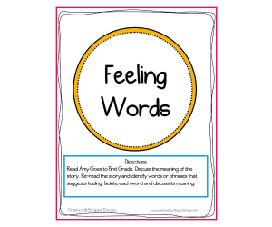 Feeling Words Activity