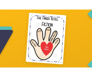 Fiction Story Retell Anchor Charts – Five Finger Set