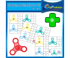 Fidget Spinner Addition (All Facts 0 - 10) - EBOOK