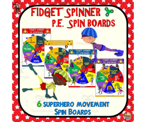 Fidget Spinner Boards: Superhero Movements