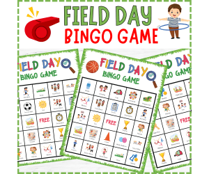 Field Day Bingo Games, Fun No Prep End of the Year activities
