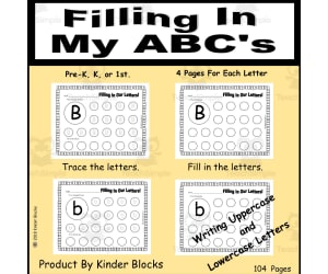 Filling In My ABCs - Alphabet Practice