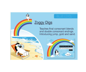Final Consonant Blends & Double Consonant Endings: Zoggy Digs