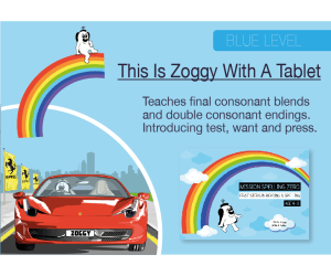 Final Consonant Blends & Double Consonant Endings: Zoggy With A Tablet