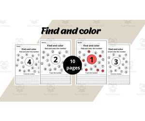 find and color Worksheets for kids.