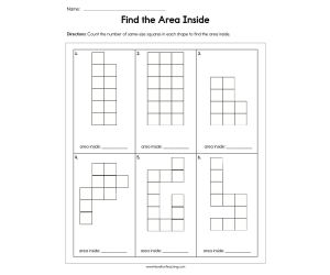 Find the Area Inside Worksheet