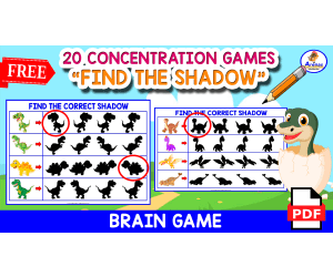 FIND THE CORRECT SHADOW | 20 Exercises