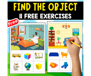FIND THE OBJECT | 10 FREE EXERCISES | VISUAL DISCRIMINATION