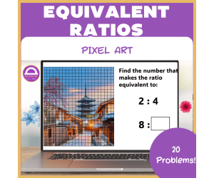 Finding Equivalent Ratios Pixel Art