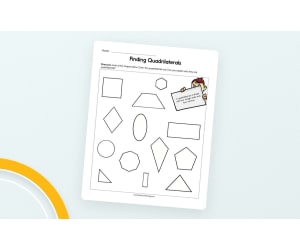 Finding Quadrilaterals Worksheet
