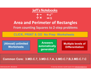 Finding the Area and Perimeter of Rectangles