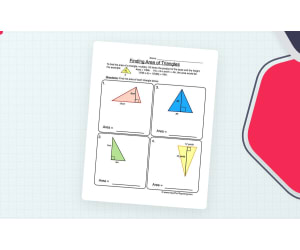 Finding the Area of Triangles Worksheet
