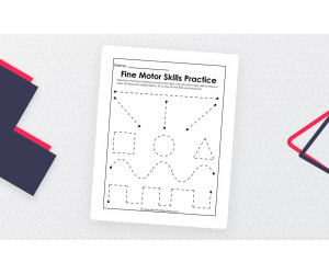 Fine Motor Skills Practice Worksheet
