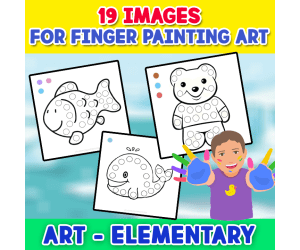 FINGER PAINTING ART - Activity for Kids Art