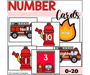 Fire Safety Number Cards