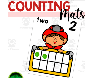 Firefighter Counting Mats with Tens Frames
