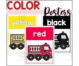 Firetruck Color Posters