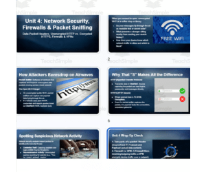 Firewalls & Packet Sniffing Unit 4 Expansion Pack: Slides & Quiz