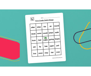 First Grade Sight Words Bingo