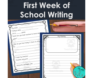First Week of School Writing Activities