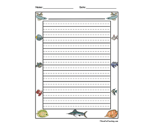 Fish Writing Paper