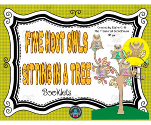 "Five Hoot Owls Sitting in A Tree" Booklet