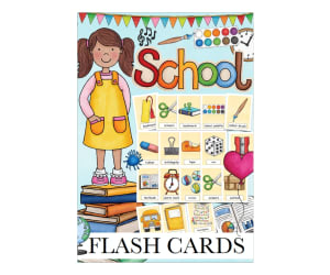 Flash Cards: At School