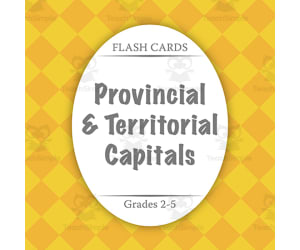 Flash Cards: Provincial & Territorial Capitals
