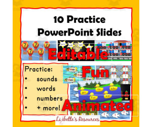 Flashcards: Animated, Fun, Editable Practice Slides for any Subject