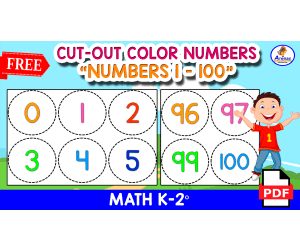 FLASHCARDS NUMBERS 1 to 100 - CIRCLE VERSION
