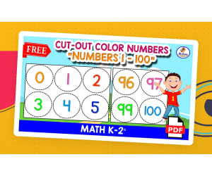 FLASHCARDS NUMBERS 1 to 100 - CIRCLE VERSION