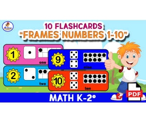 FLASHCARDS NUMBERS - Frames 1 to 10
