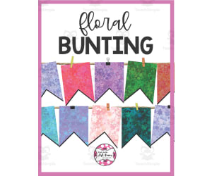 Floral Bunting Flags