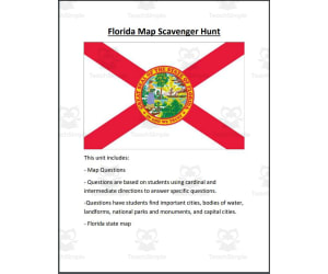 Florida Map Scavenger Hunt