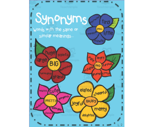 Flower Synonyms Activity