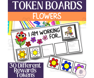 Flowers Themed Token Boards | Behavior Management Boards
