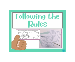 Following the Rules Worksheet
